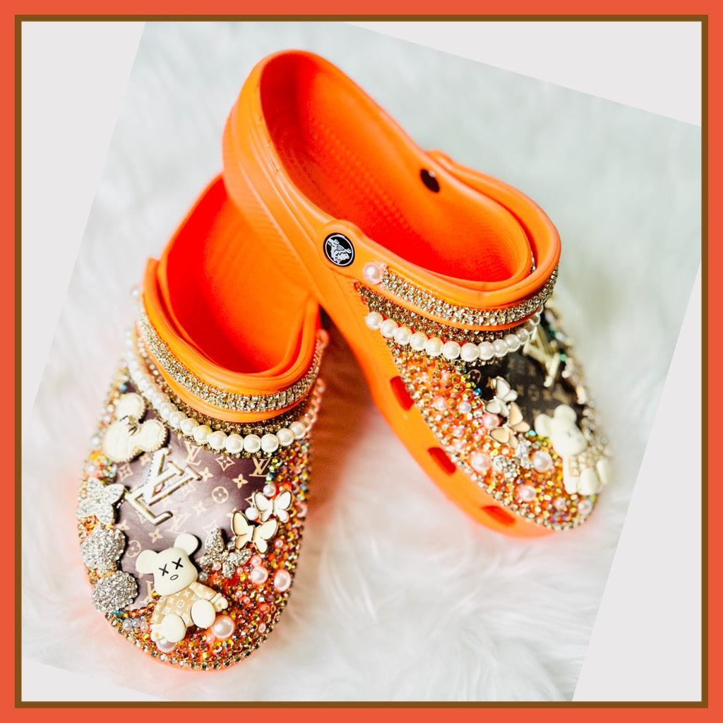 RTS Bling Crocs (Size W9/M7)
