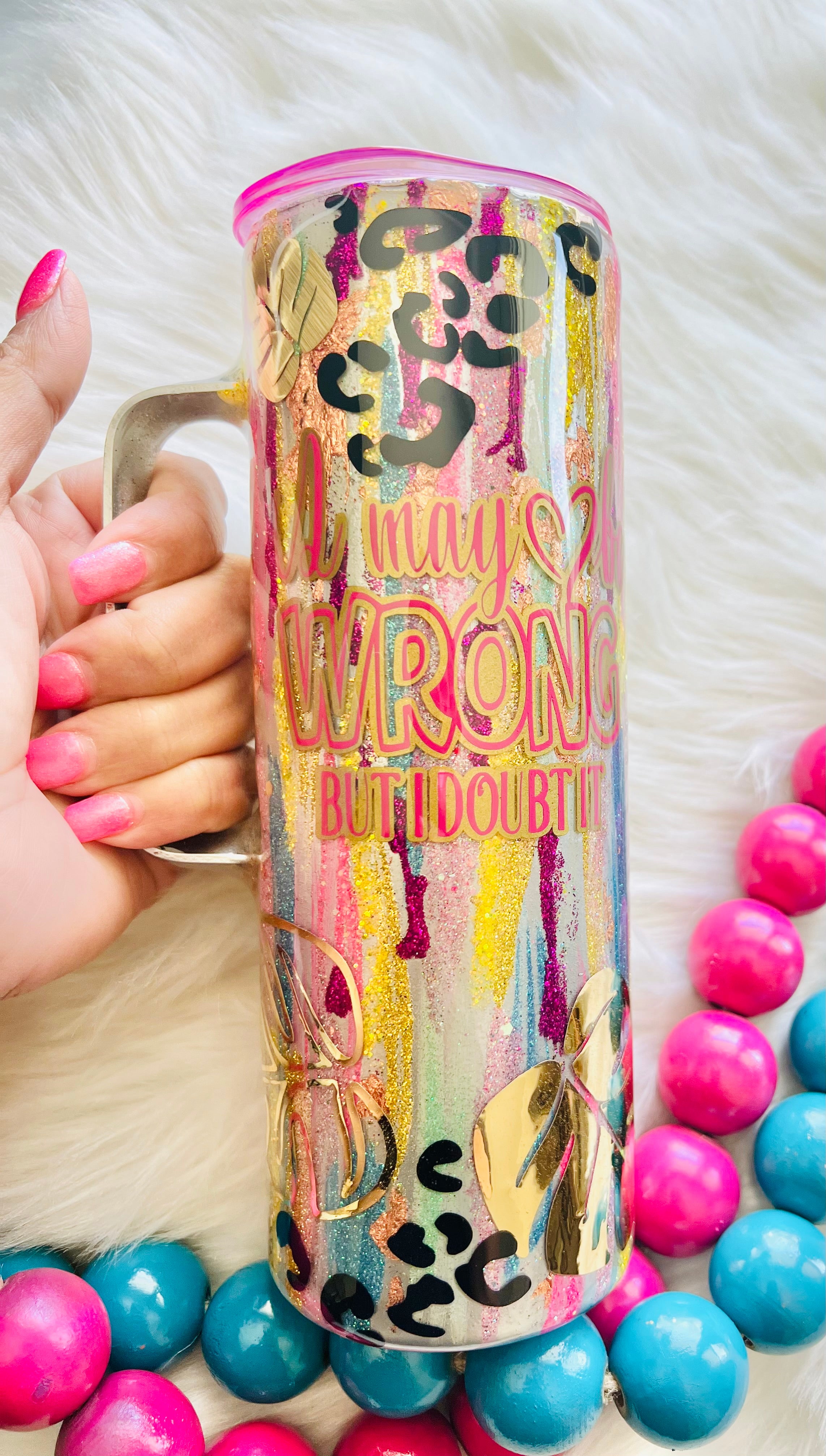 RTS Custom Hand Painted Tumbler