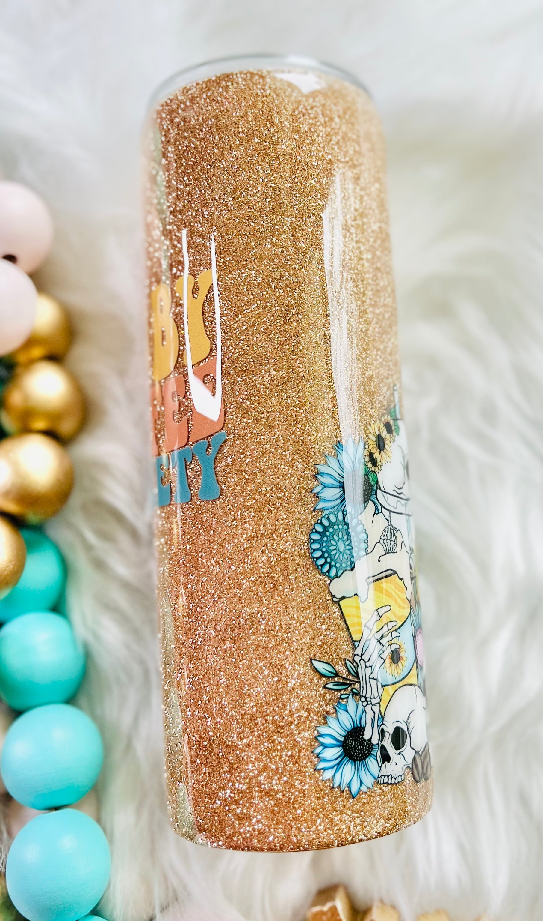 RTS Glittered Epoxied Tumbler 20oz