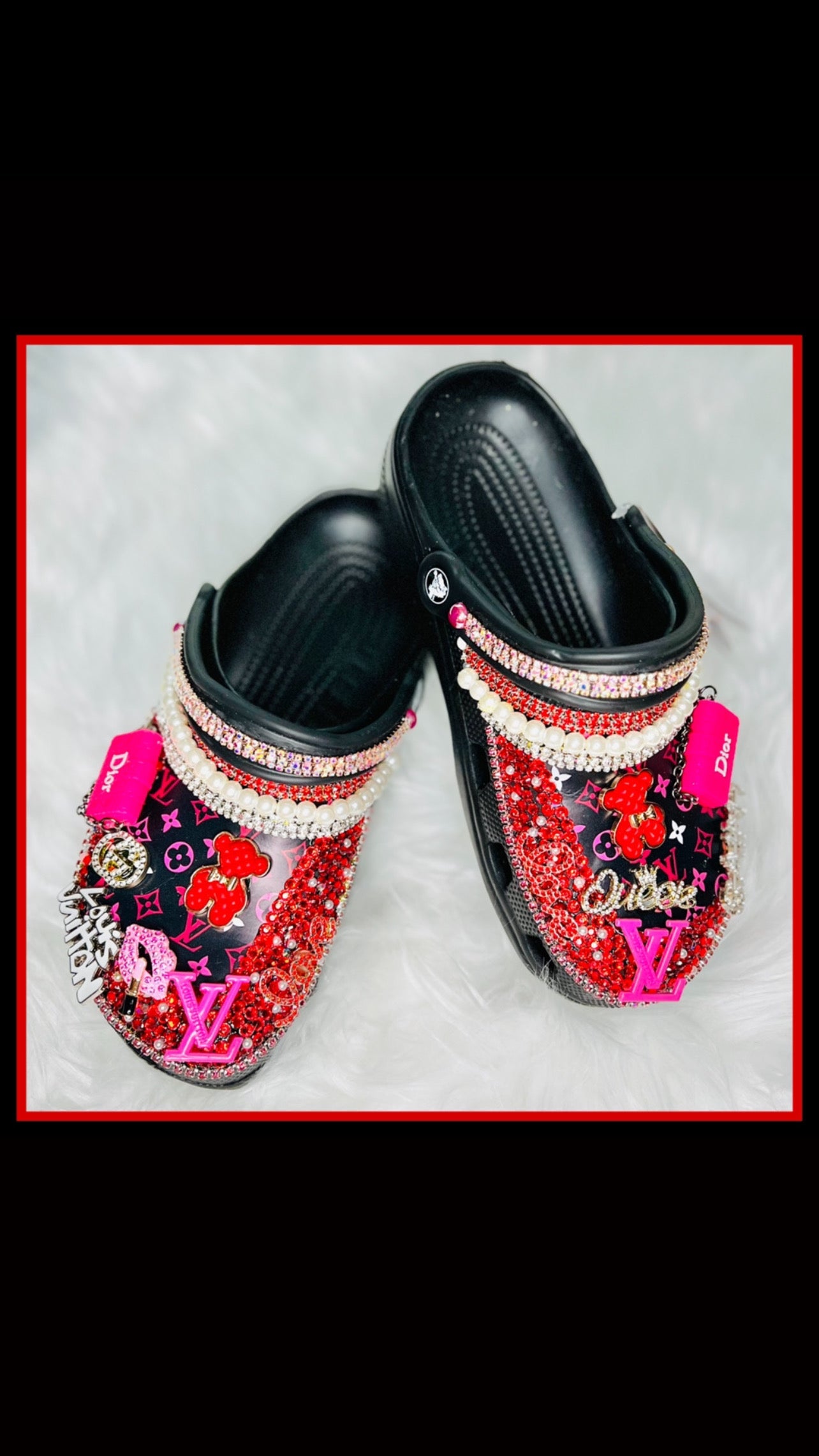 RTS Bling Crocs (Size W9/M7)