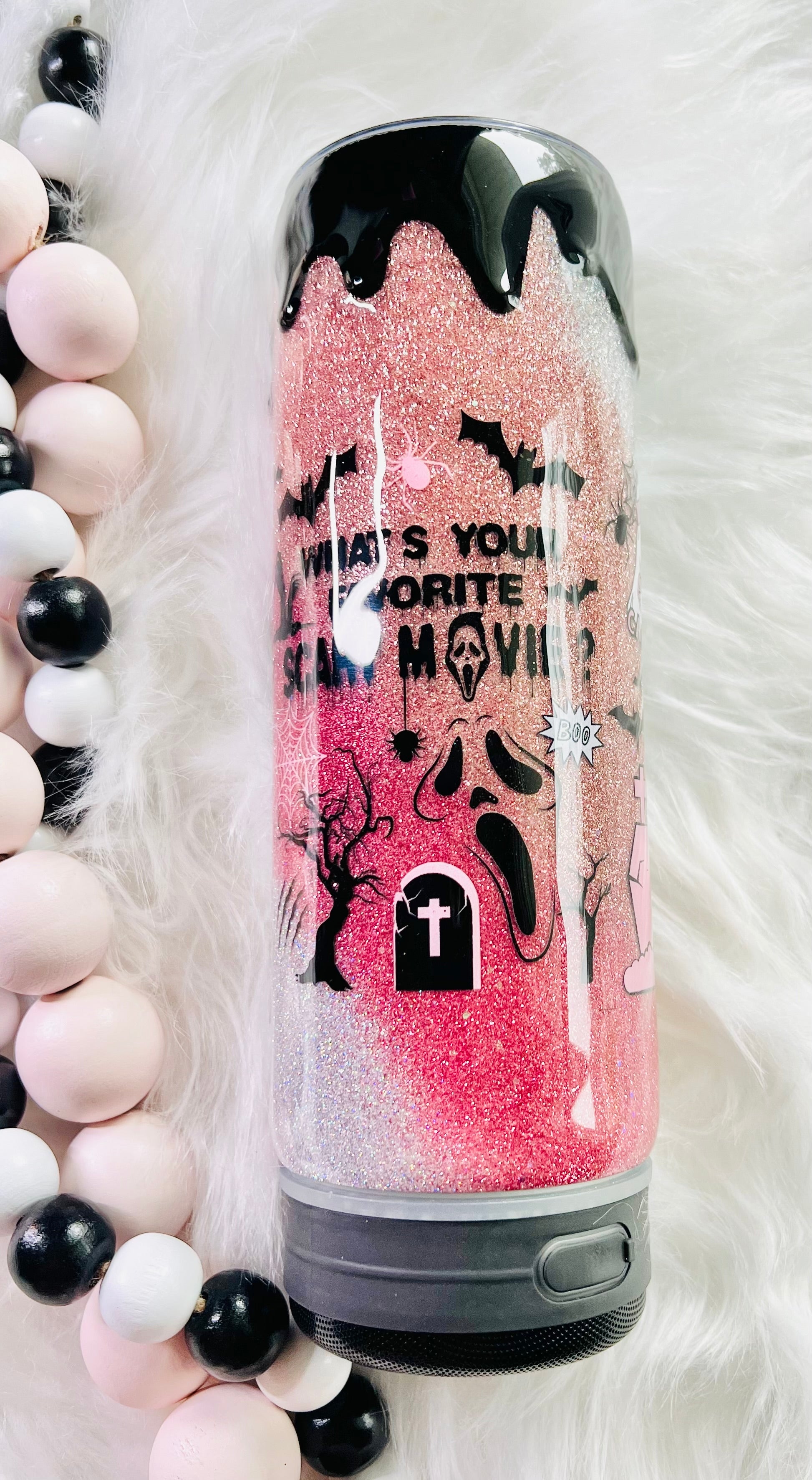 RTS Glittered Epoxied Speaker Tumbler 20oz