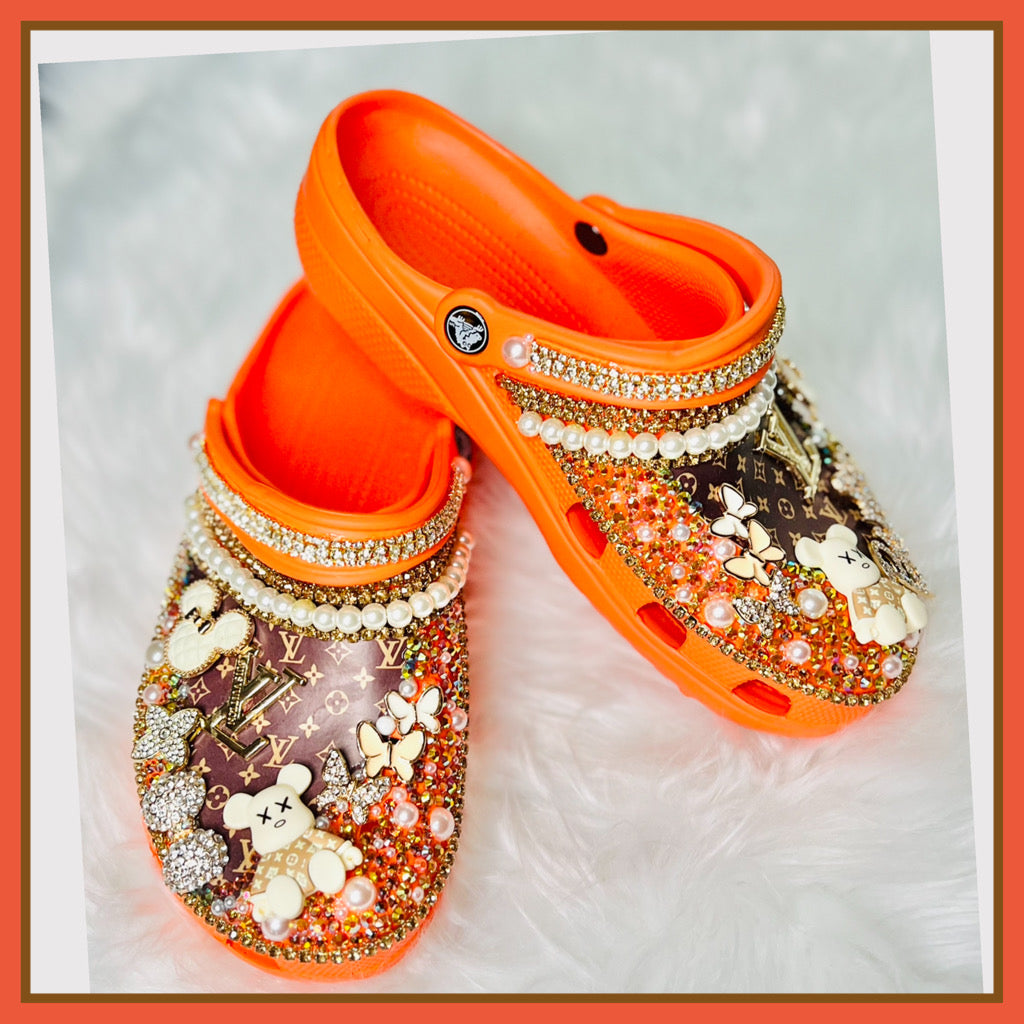 RTS Bling Crocs (Size W9/M7)