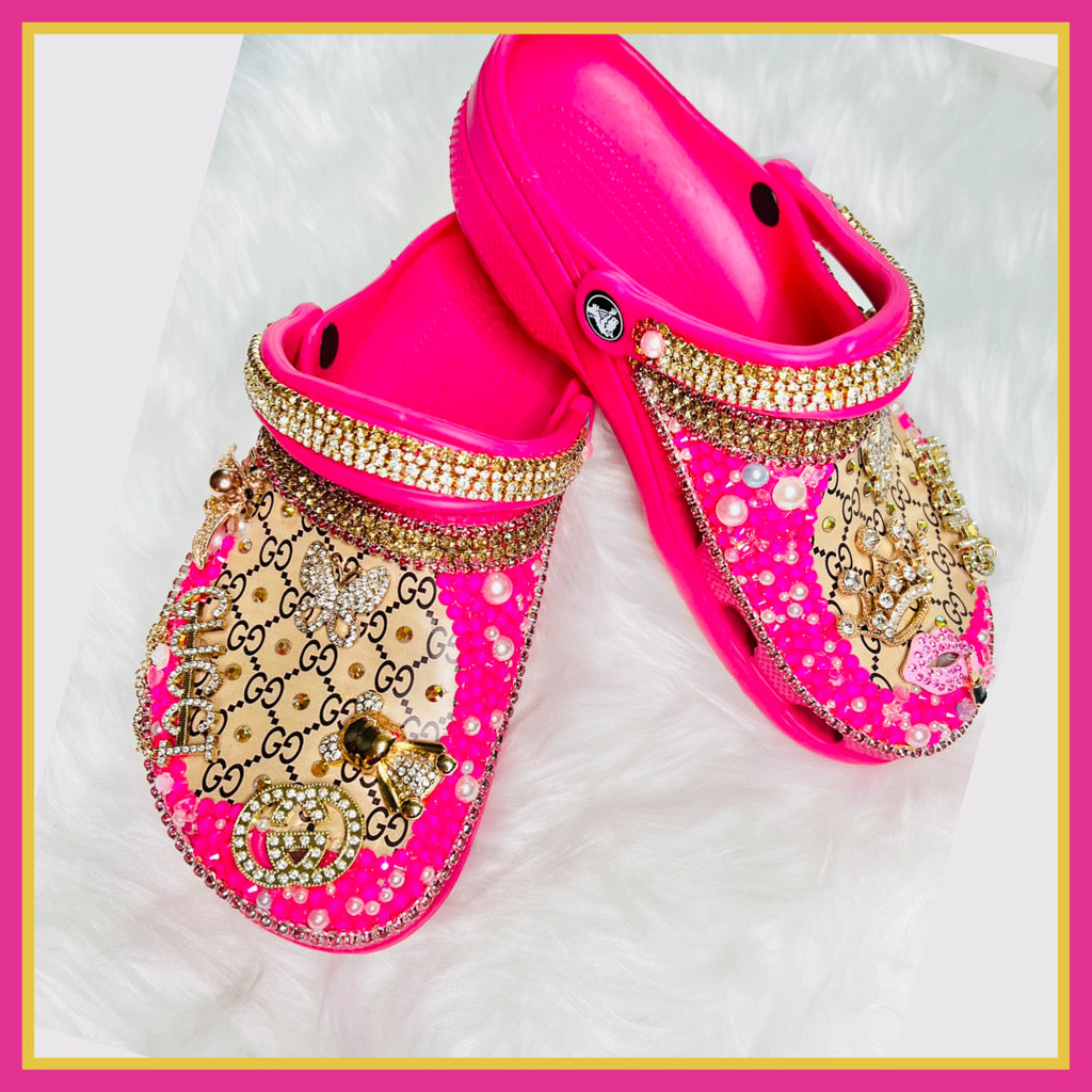 RTS Bling Crocs (Size W9/M7)