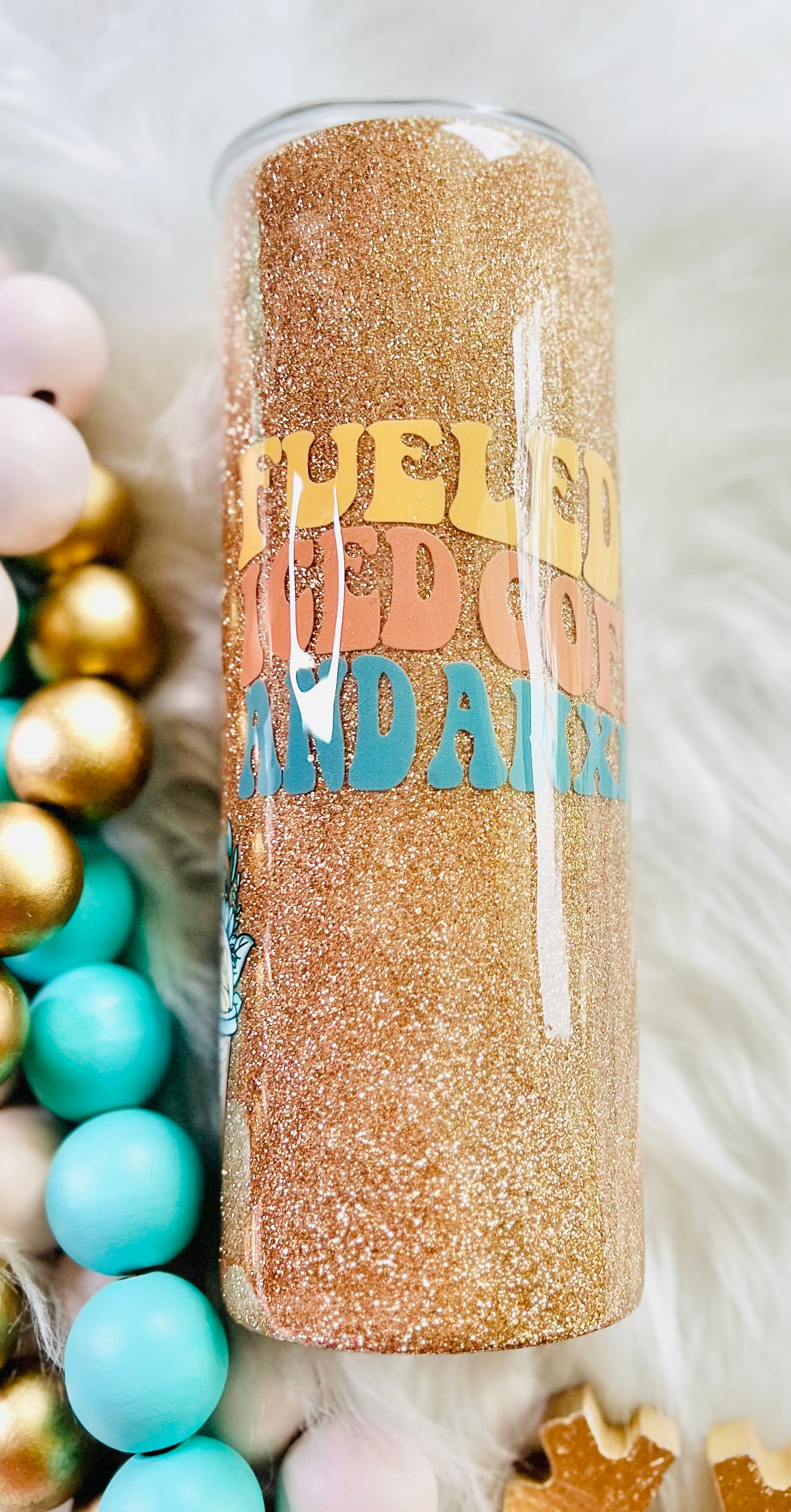 RTS Glittered Epoxied Tumbler 20oz