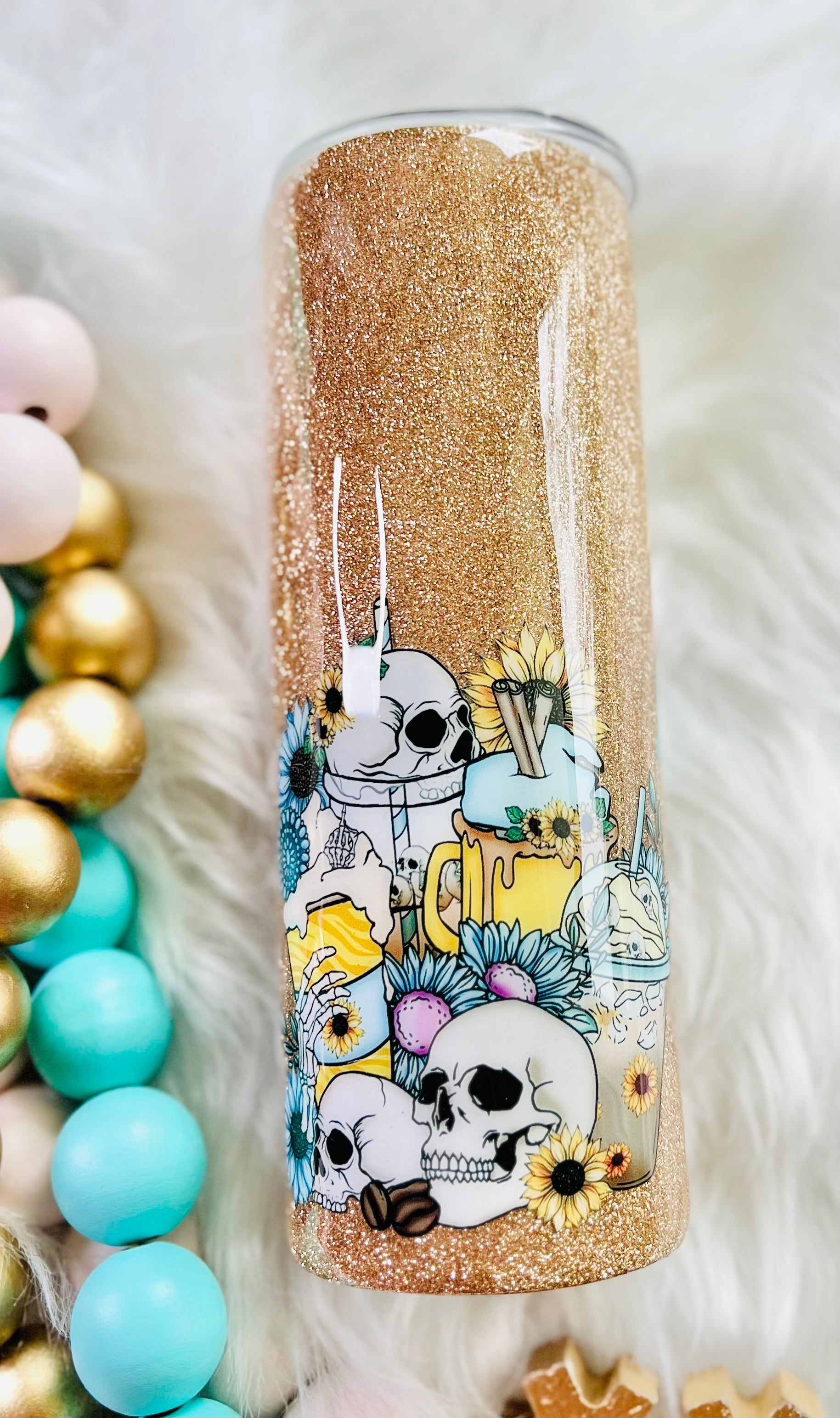 RTS Glittered Epoxied Tumbler 20oz