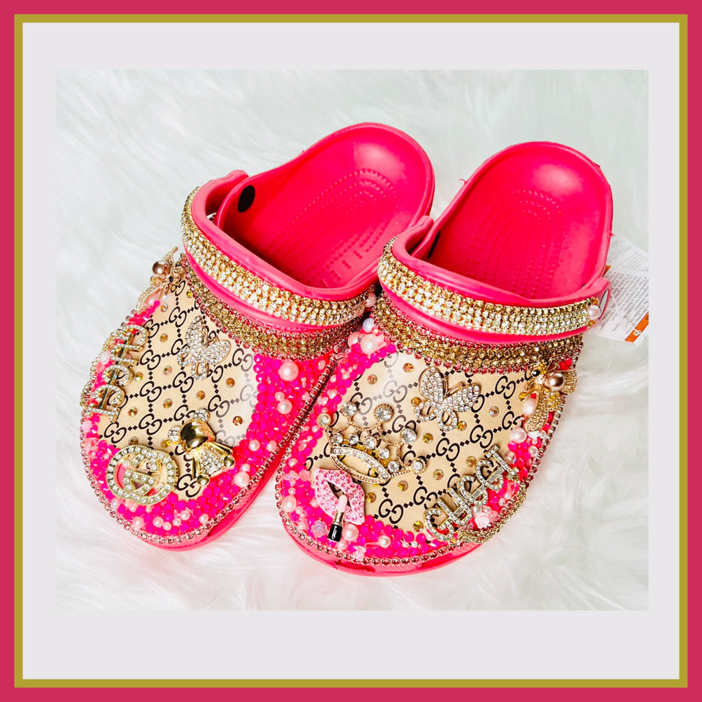 RTS Bling Crocs (Size W9/M7)