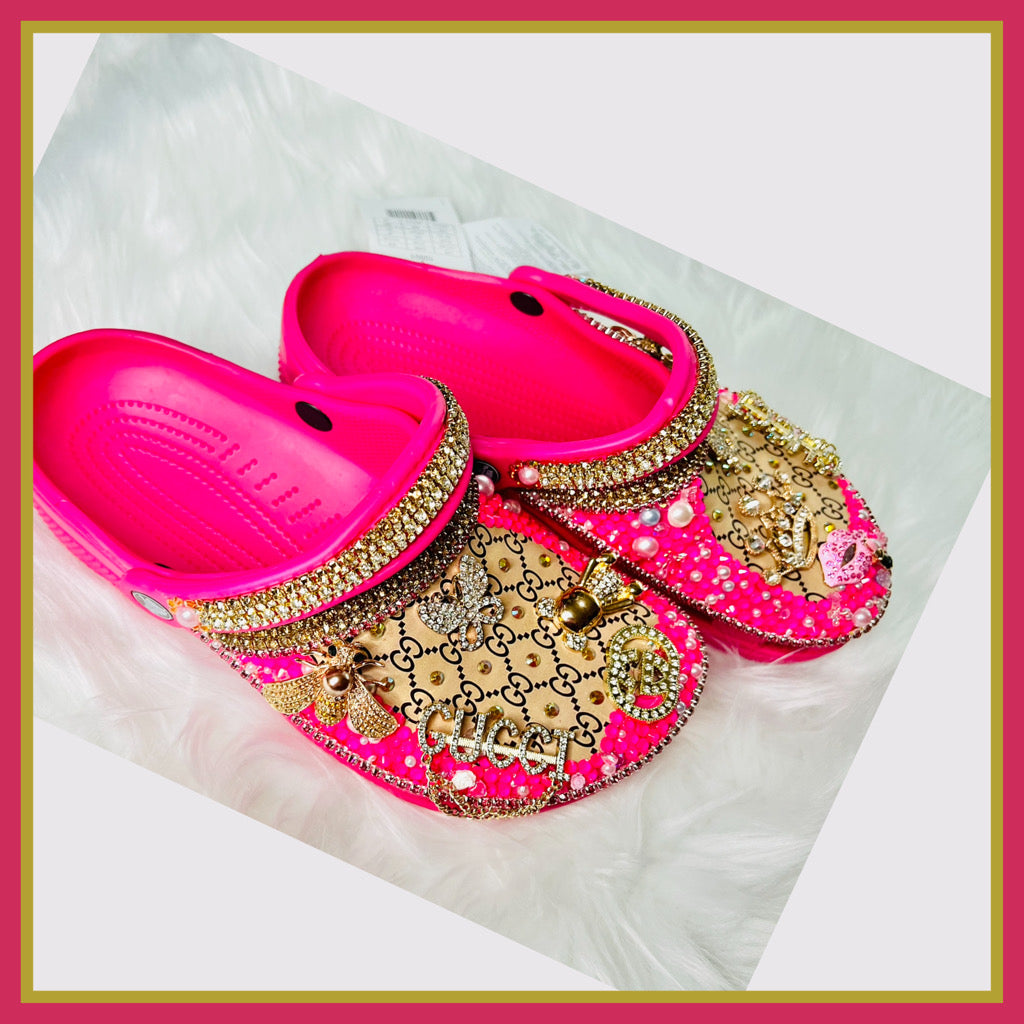 RTS Bling Crocs (Size W9/M7)