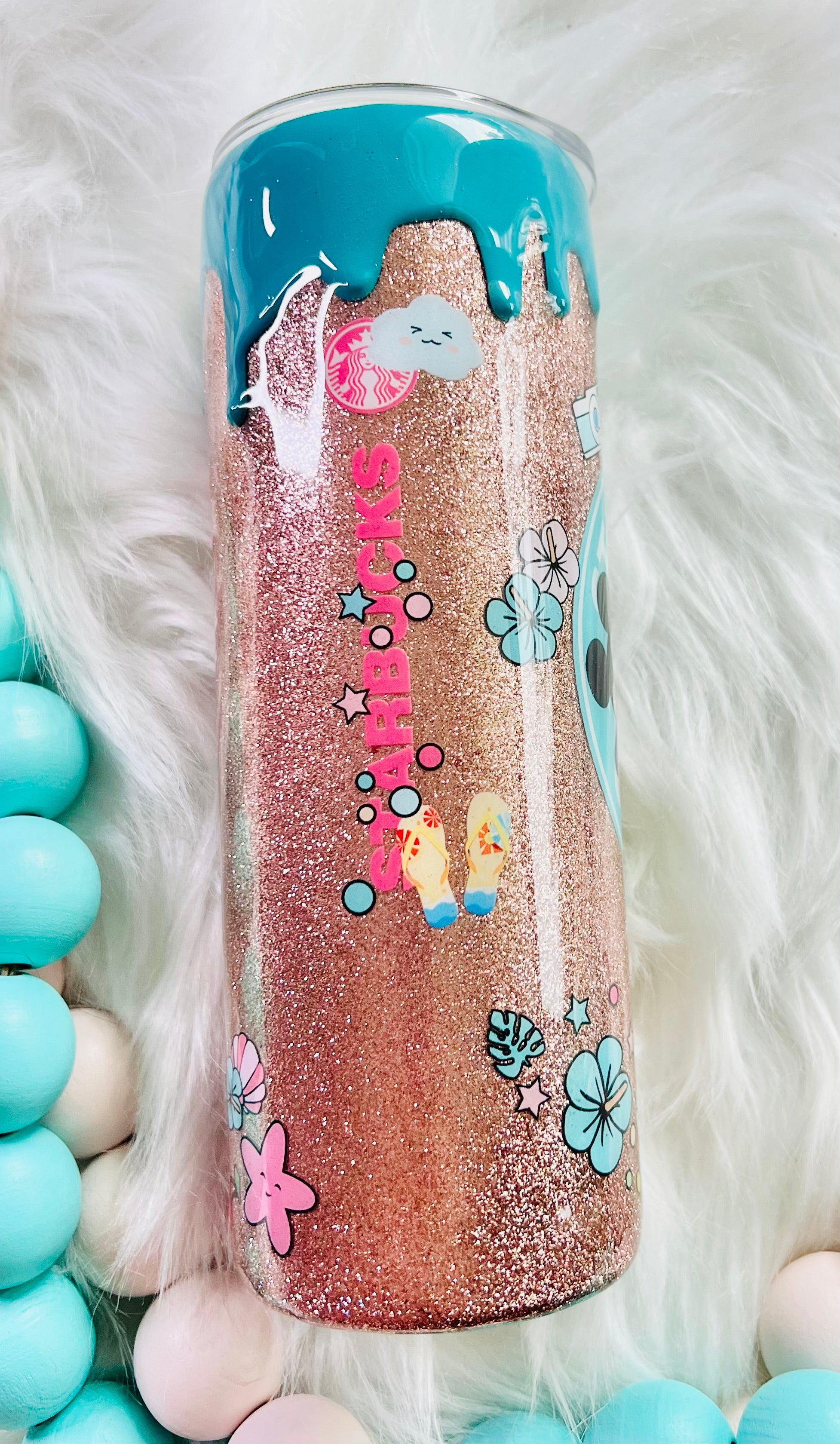 RTS Glittered Epoxied Tumbler 20oz