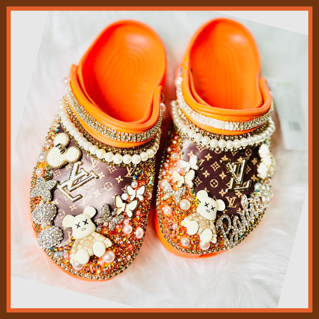 RTS Bling Crocs (Size W9/M7)