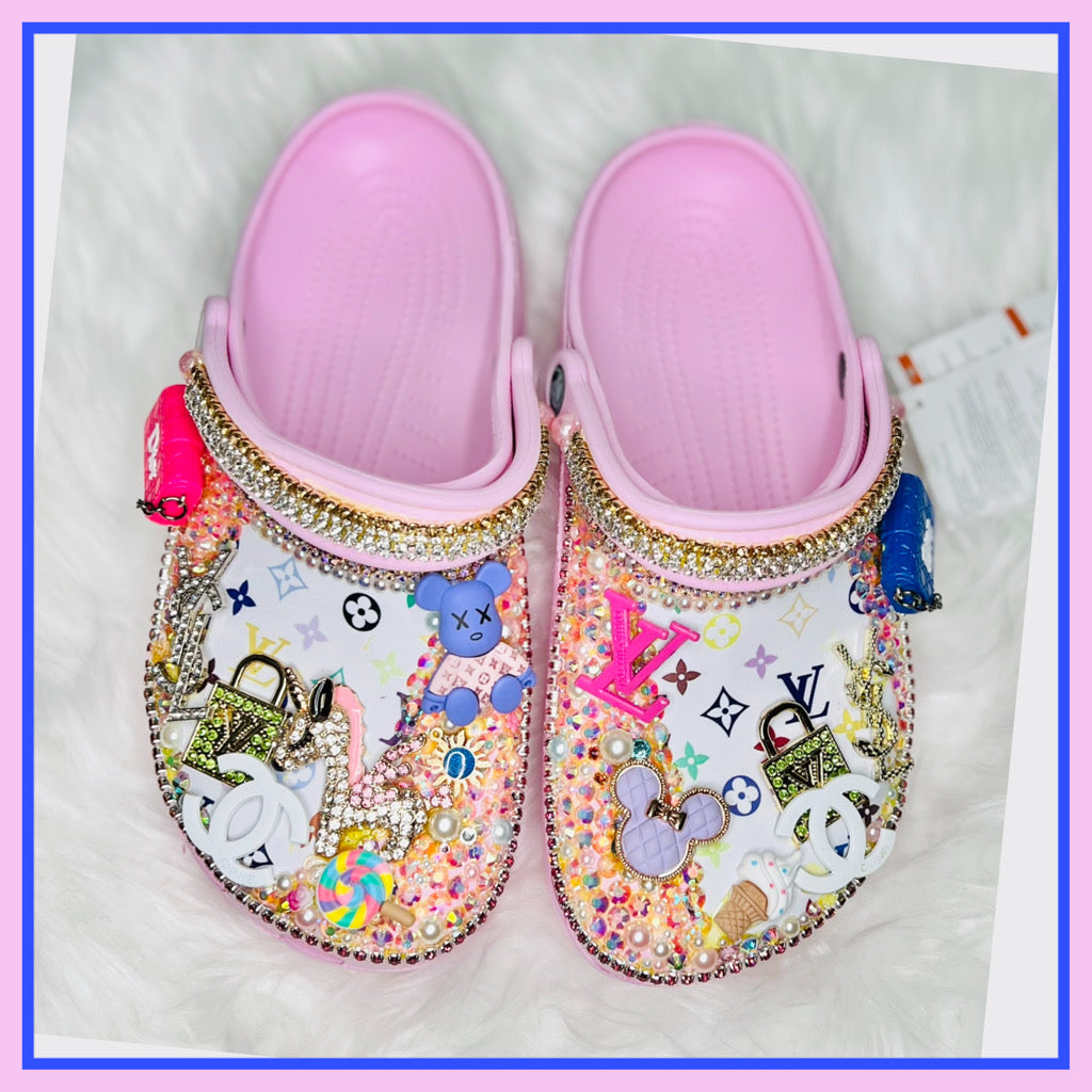 RTS Bling Crocs (Size W9/M7)