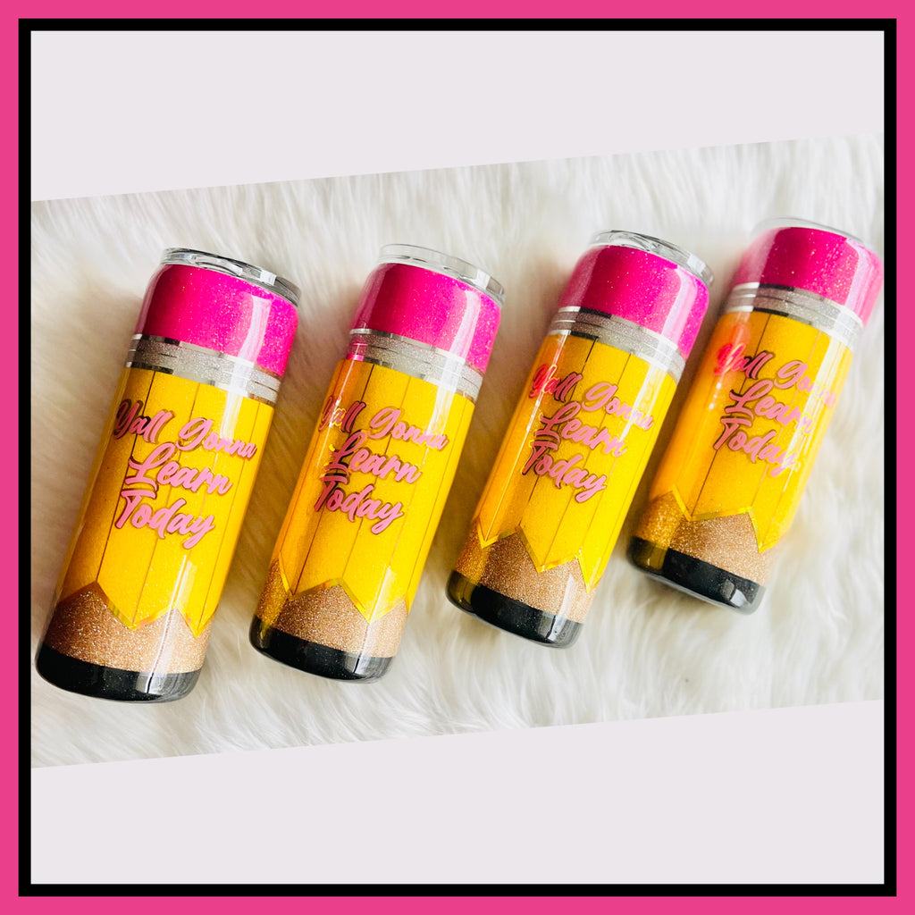 RTS Custom 20oz Teacher Theme Tumblers