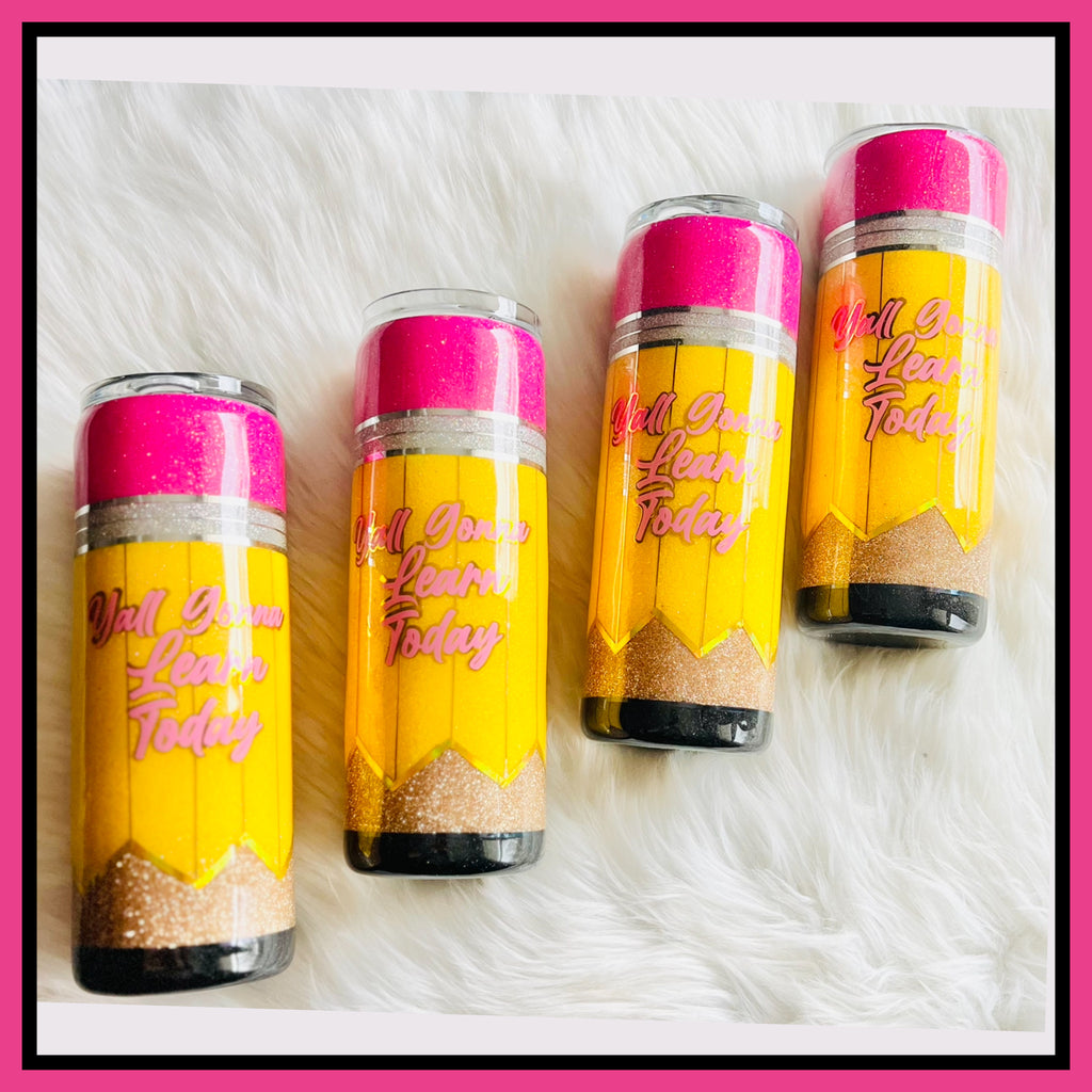 RTS Custom 20oz Teacher Theme Tumblers