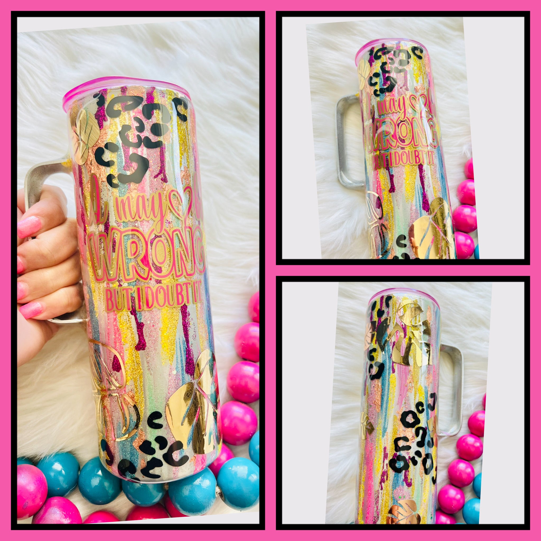 RTS Custom Hand Painted Tumbler
