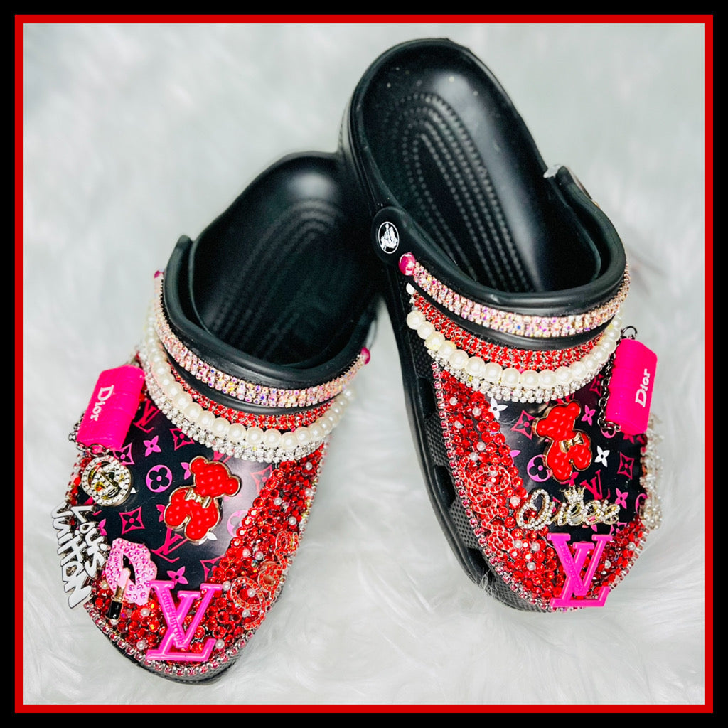 RTS Bling Crocs (Size W9/M7)