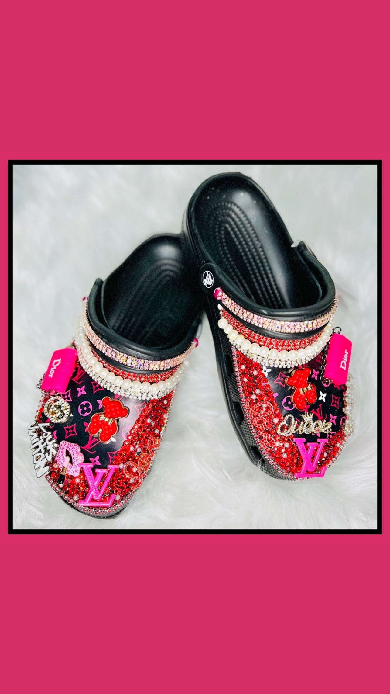 RTS Bling Crocs (Size W9/M7)