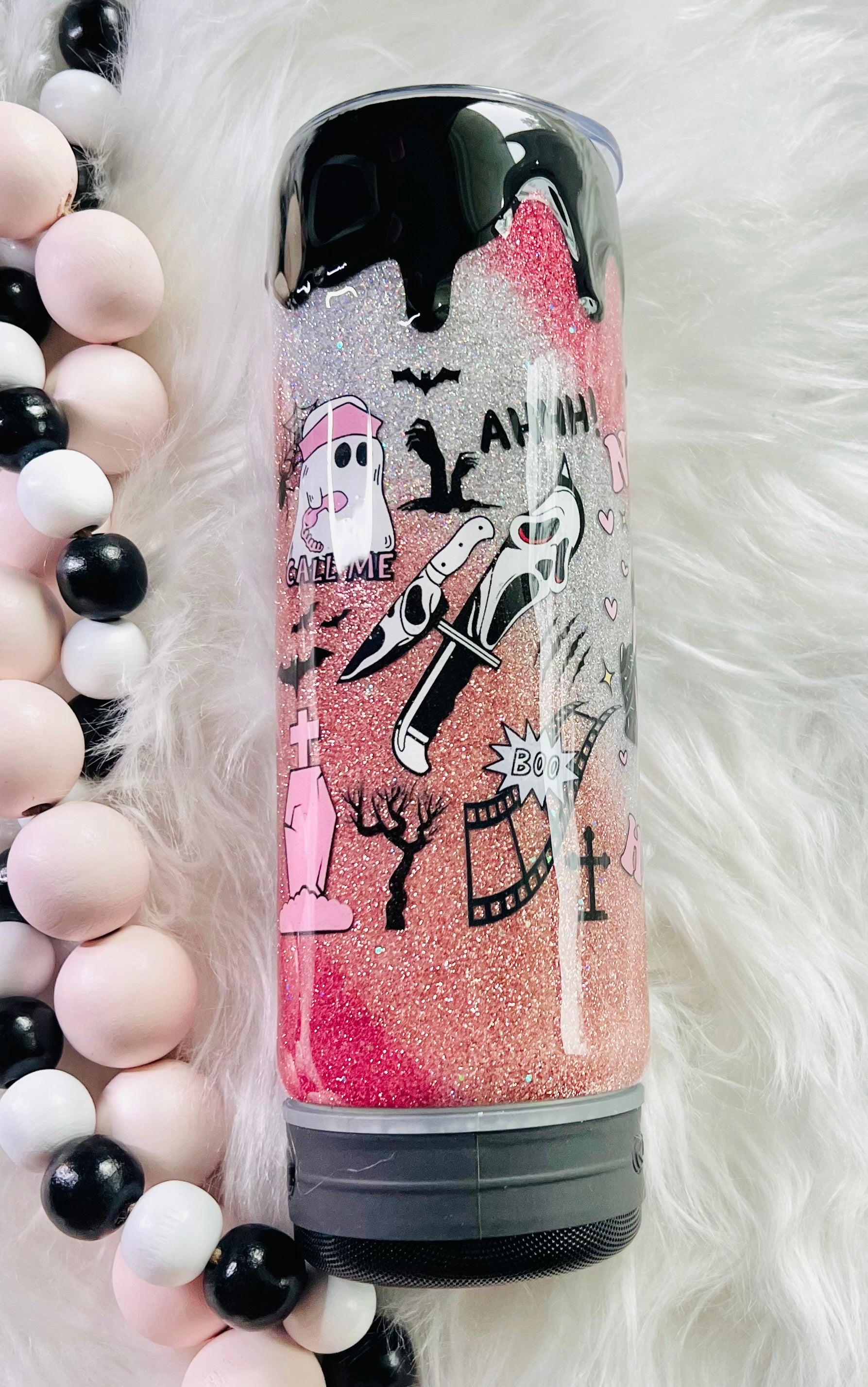 RTS Glittered Epoxied Speaker Tumbler 20oz