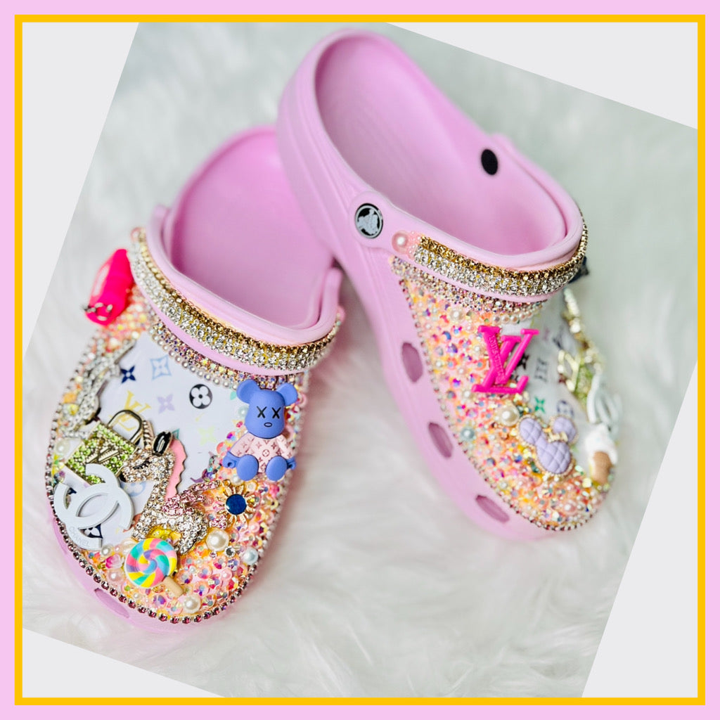 RTS Bling Crocs (Size W9/M7)